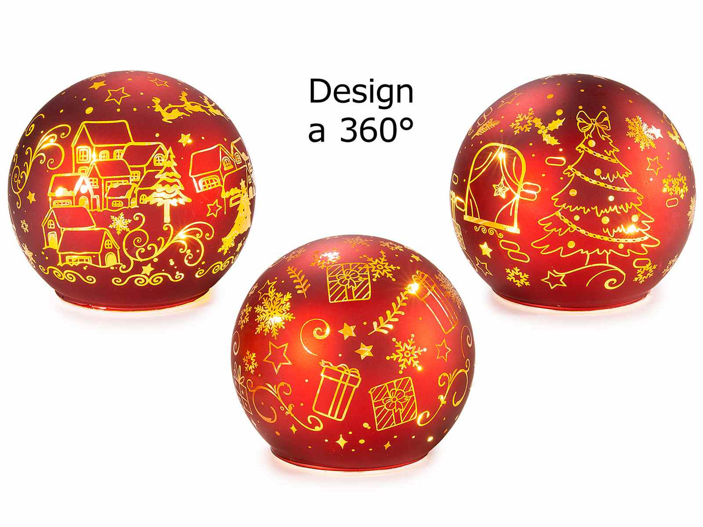 Lampada da Tavolo “SFERA ROSSA” LED