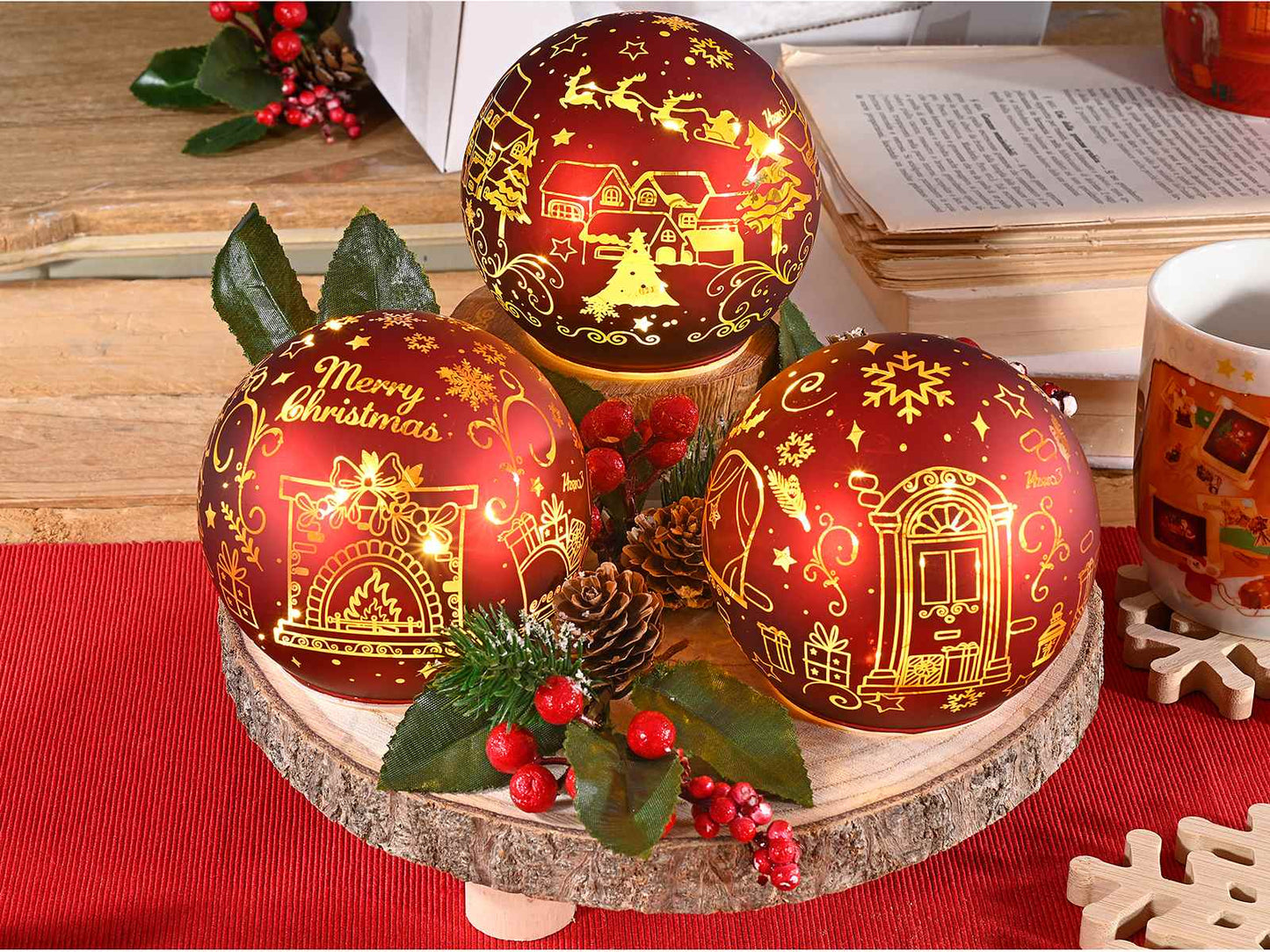 Lampada da Tavolo “SFERA ROSSA” LED