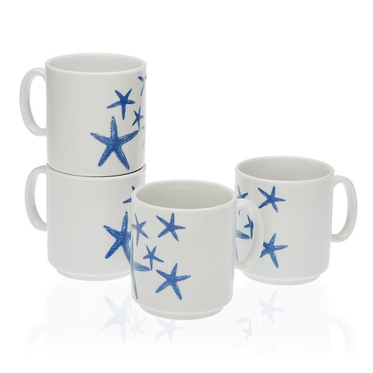 Tazza Cappuccino + Sottobicchiere “MARINA” (2pz + 2pz) - BIONDI HOME