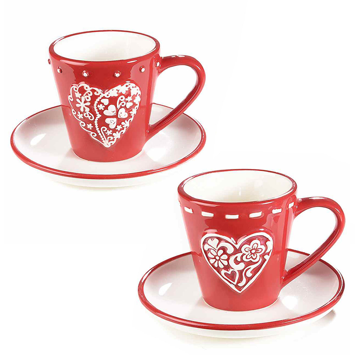Tazzine “VALENTINO” (2pz + piattini) - BIONDI HOME