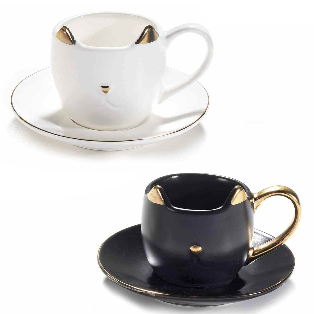Tazzine Caffe “CAT” (2pz + piattini) - BIONDI HOME
