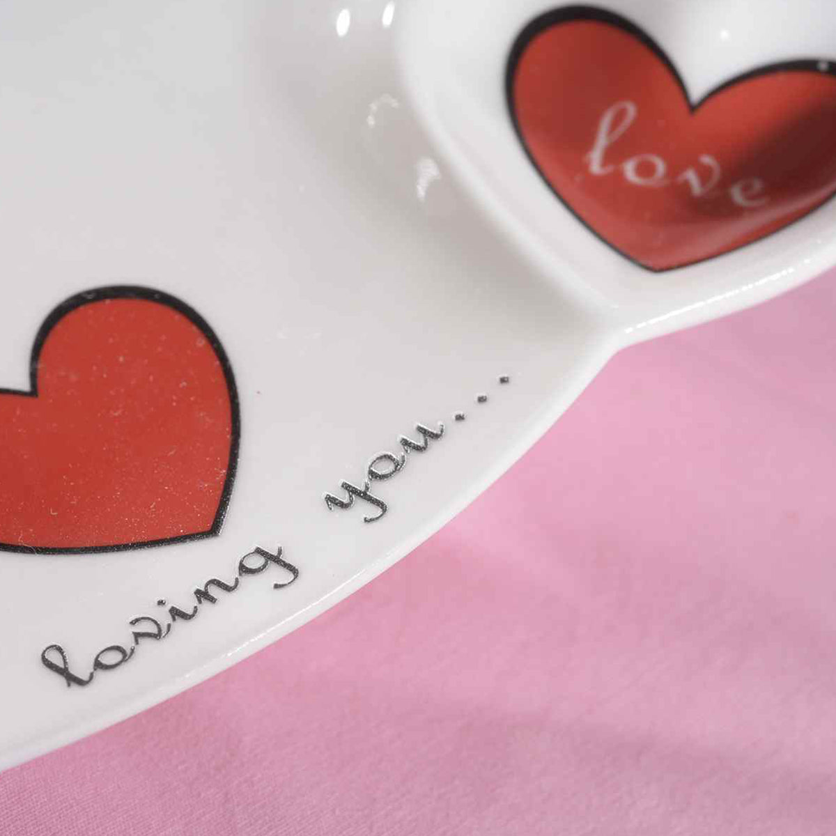 Tazzine “MY HEART” (2pz + vassoio) - BIONDI HOME