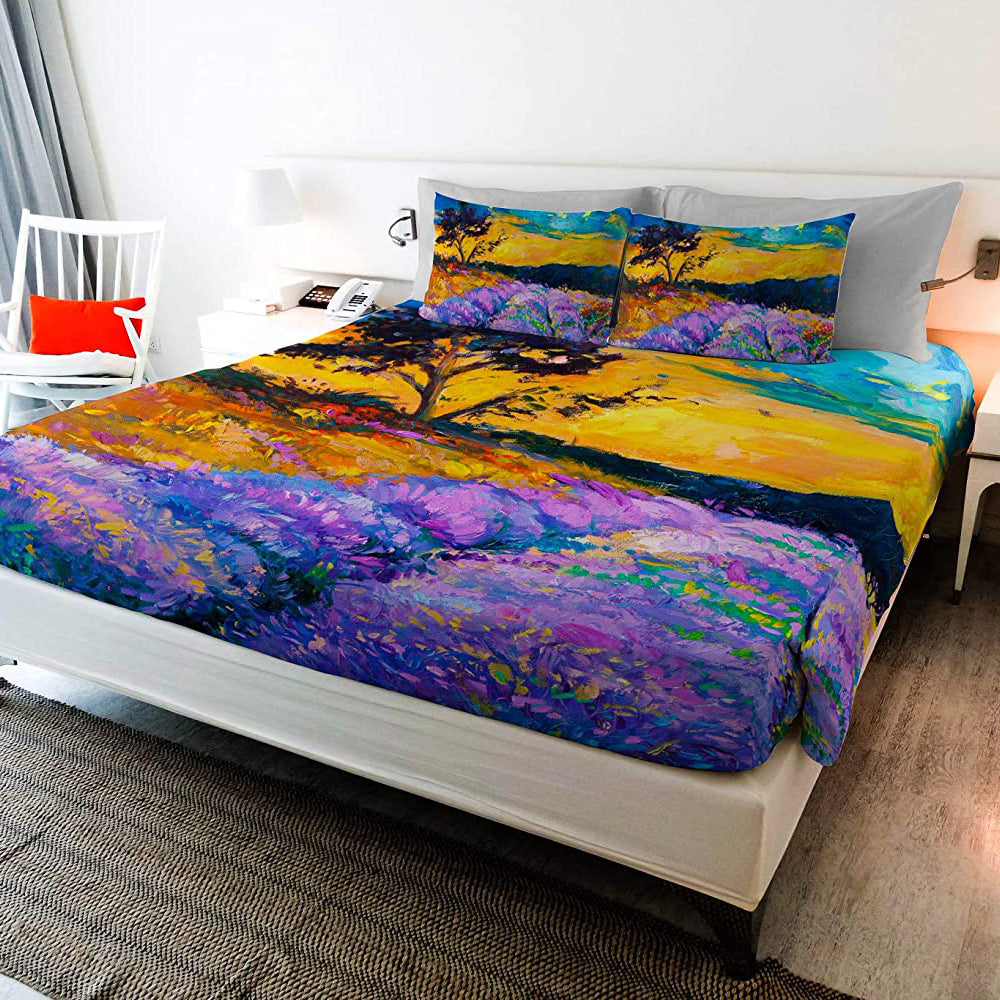 Parure Letto “LAVANDA” - 100% Cotone