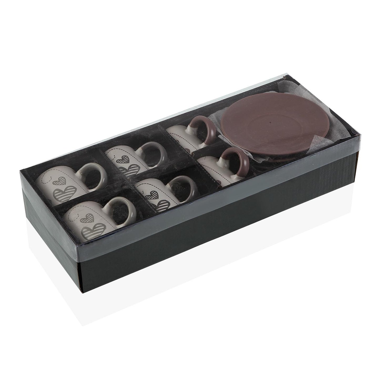 Tazzina Caffè + Piattino “TVB” (6pz + 6pz) - BIONDI HOME