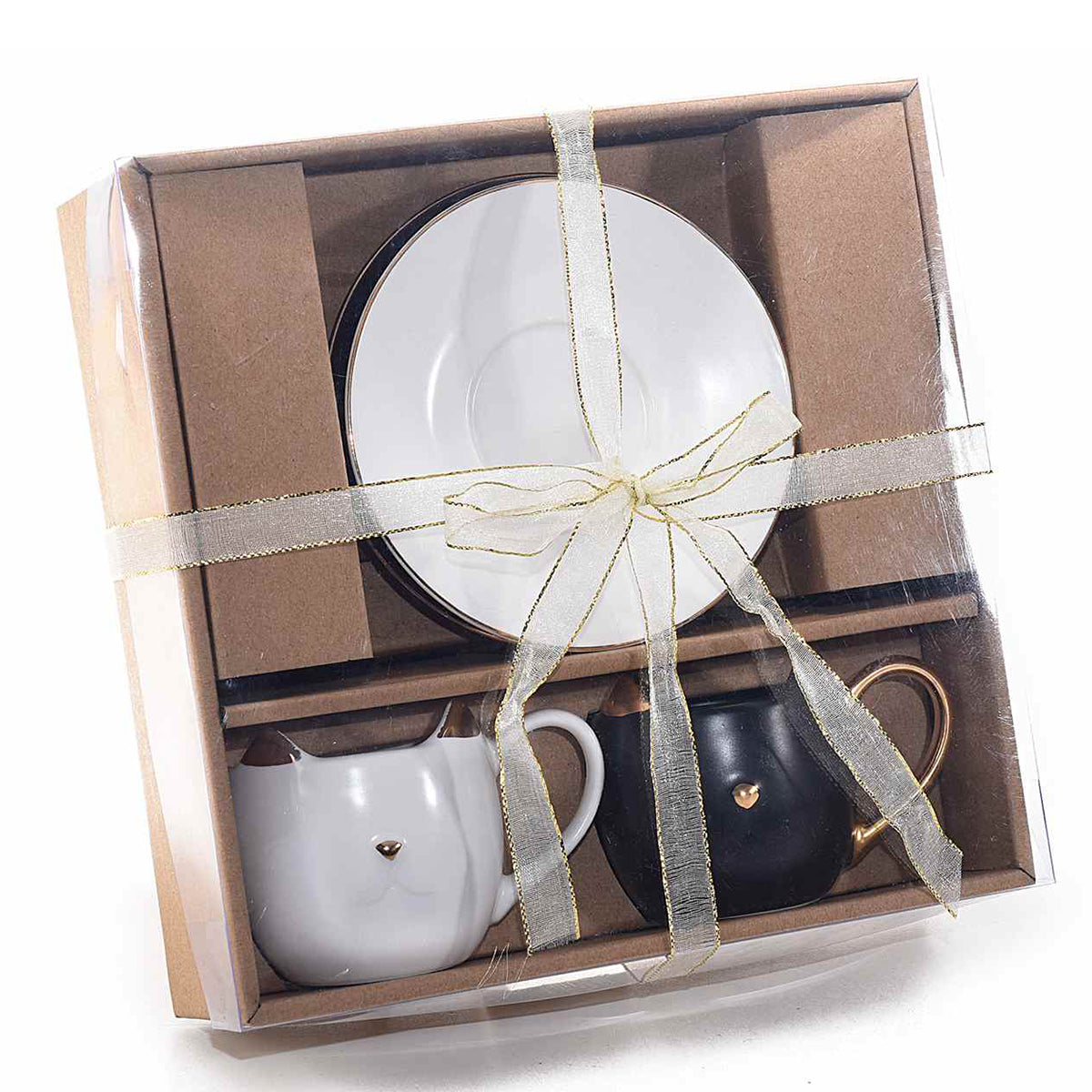 Tazzine Caffe “CAT” (2pz + piattini) - BIONDI HOME