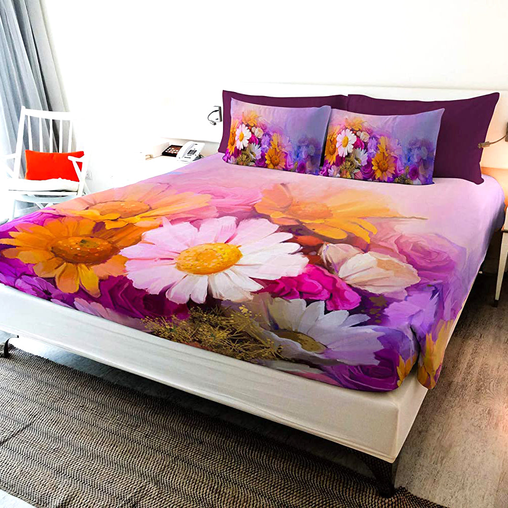 Parure Letto “FLOREAL” - 100% Cotone - BIONDI HOME
