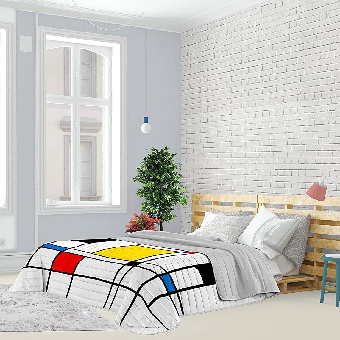 Trapuntino Estivo “MONDRIAN” - BIONDI HOME
