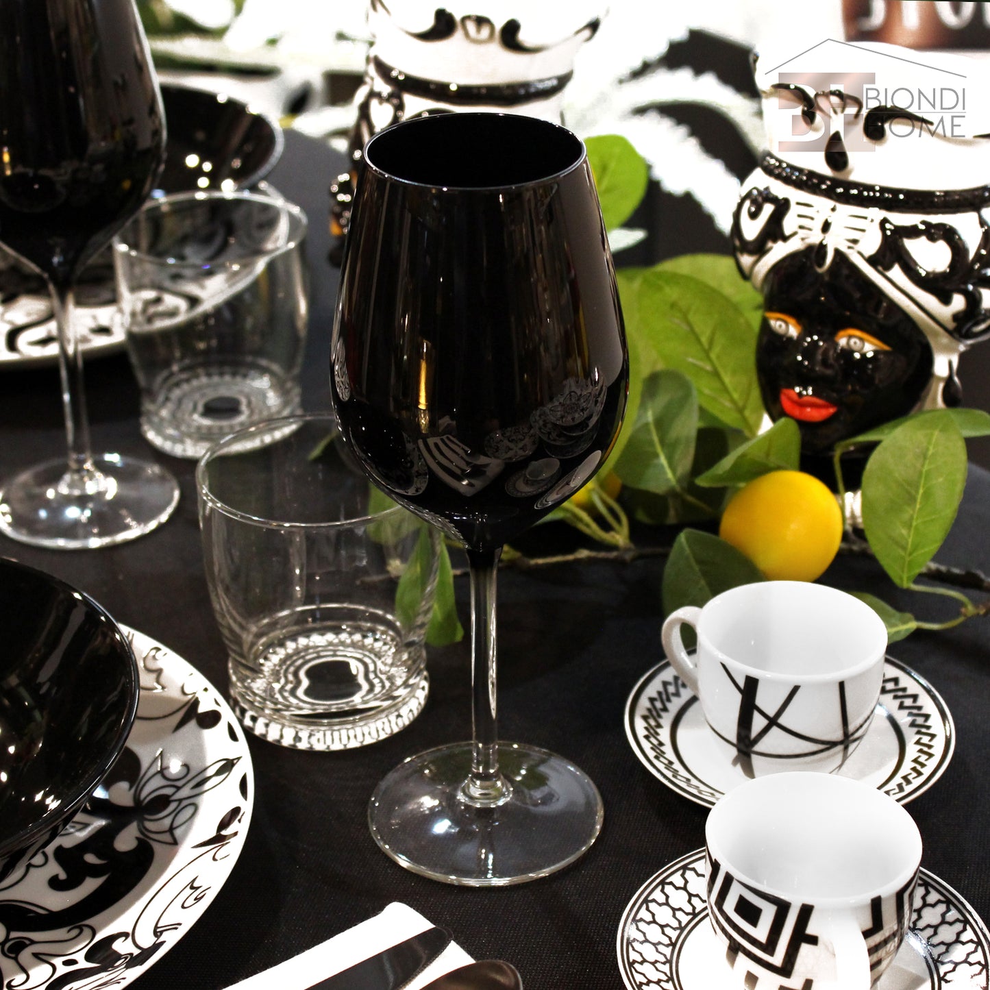 Bicchiere Acqua “BOHEME NOIR” (6pz)