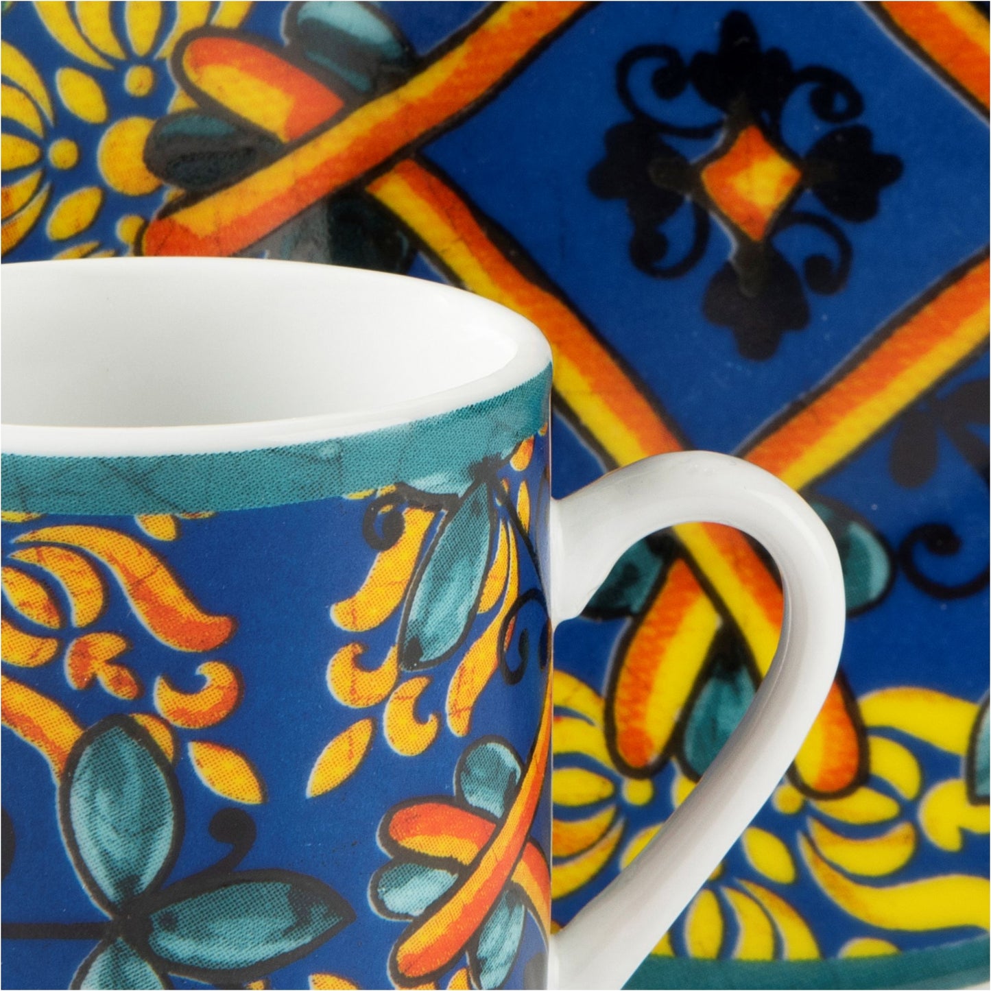 Tazzina caffè + Piattino “TRINACRIA” (6pz + 6pz)