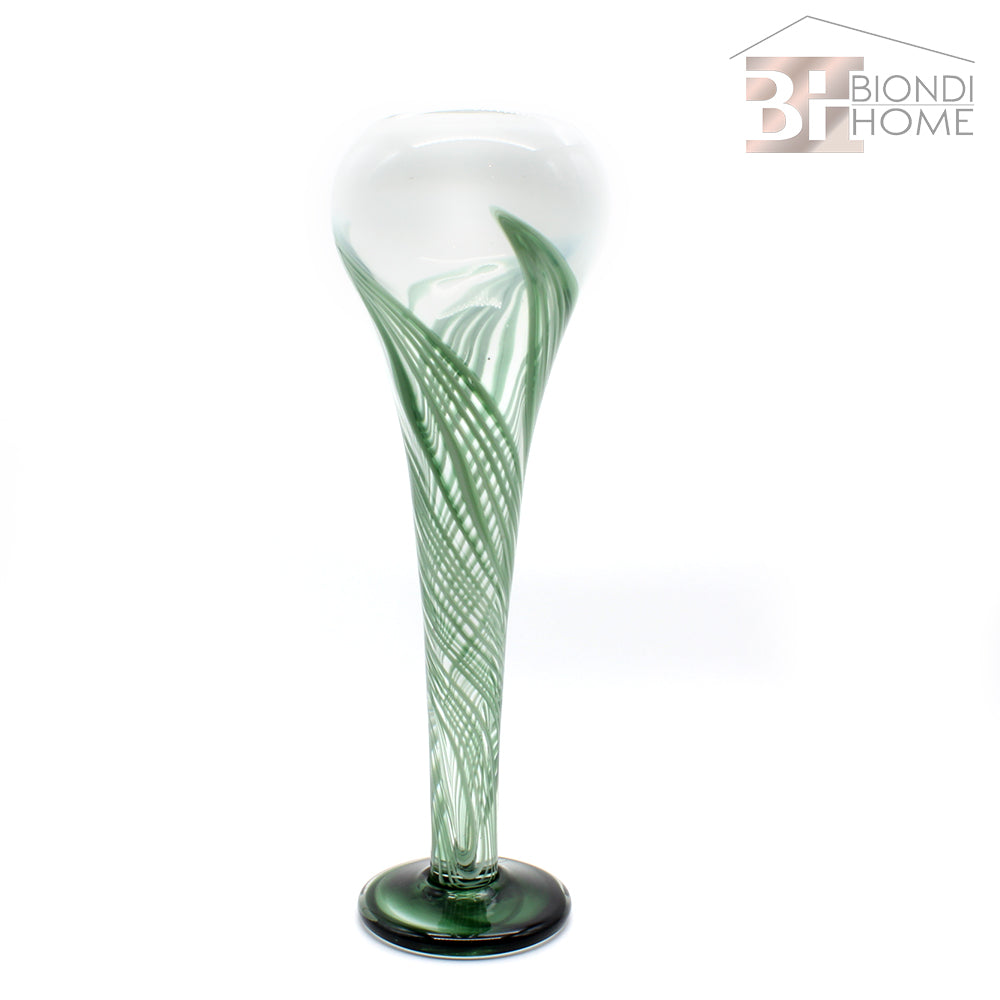 Vaso “TULIPANO BIANCO e VERDE” - BIONDI HOME