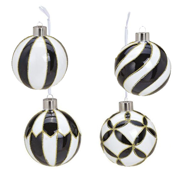 Pallina Natale “BALL BN” (12pz) - BIONDI HOME