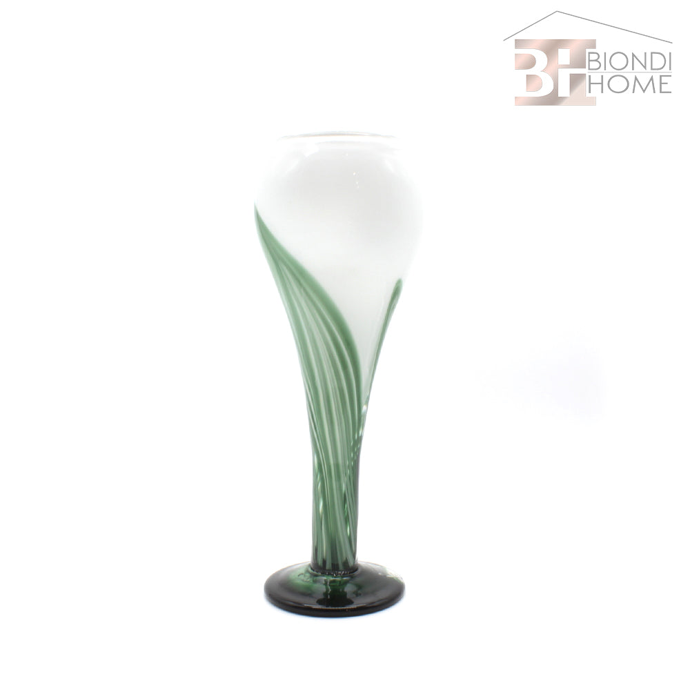 Vaso “TULIPANO BIANCO e VERDE” - BIONDI HOME
