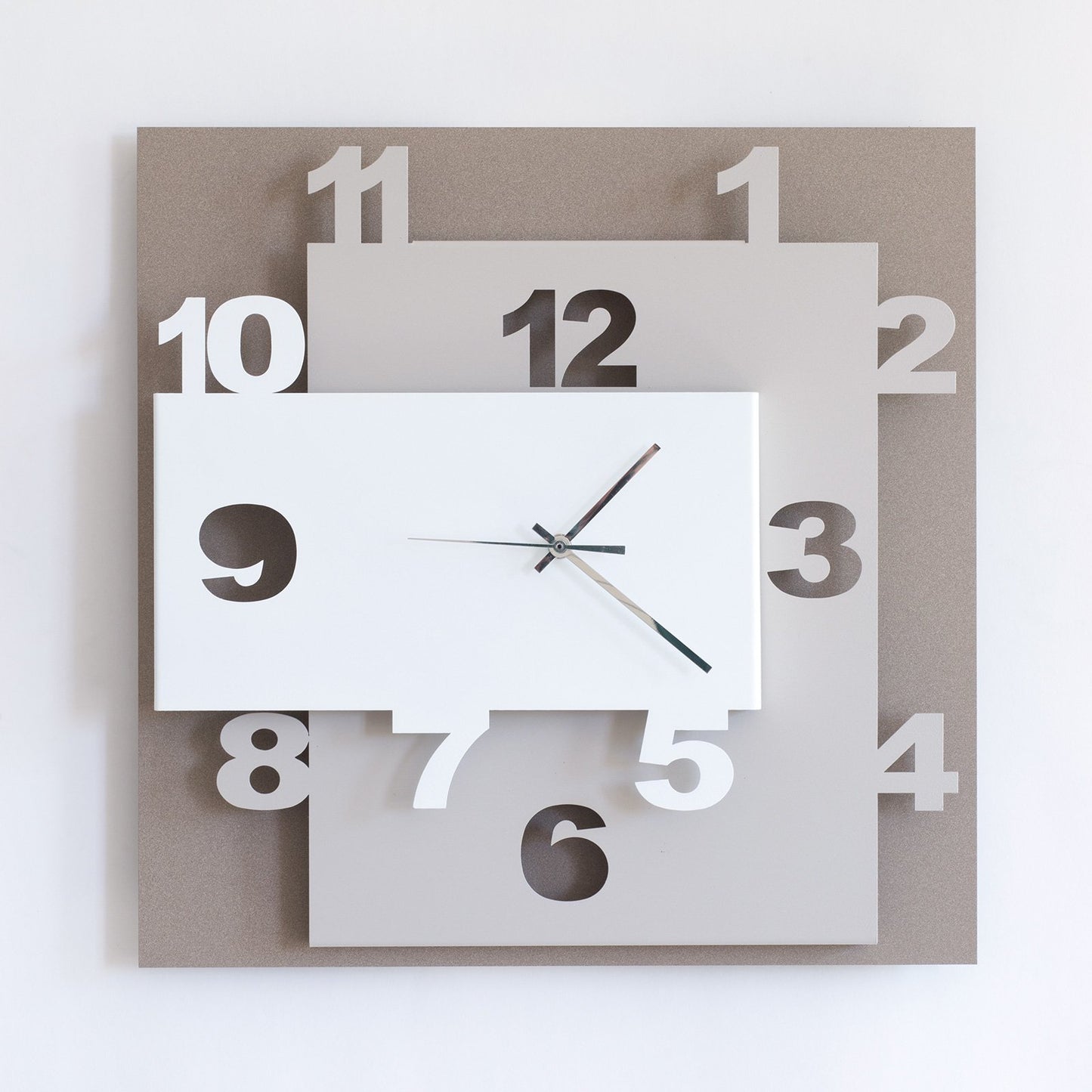 Orologio “ZIGGURAT” 40x40cm - BIONDI HOME