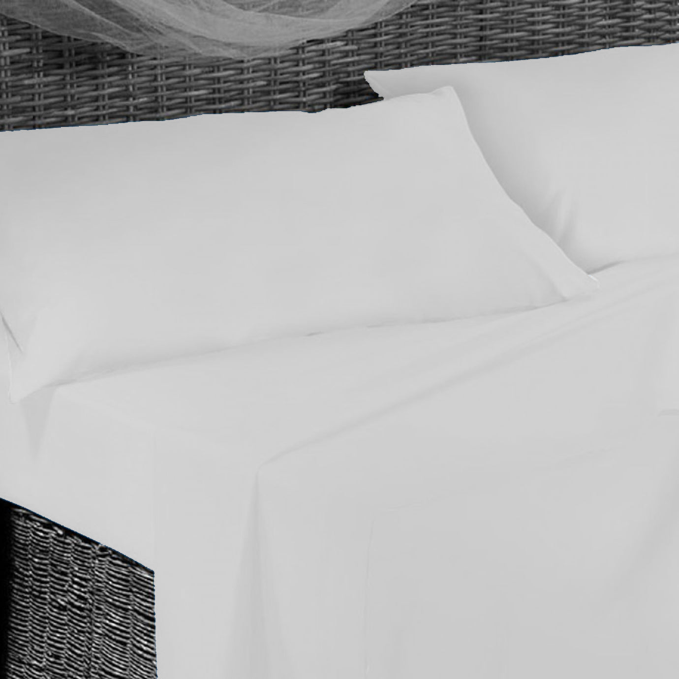 Completo Letto -BIANCO- Microfibra - BIONDI HOME