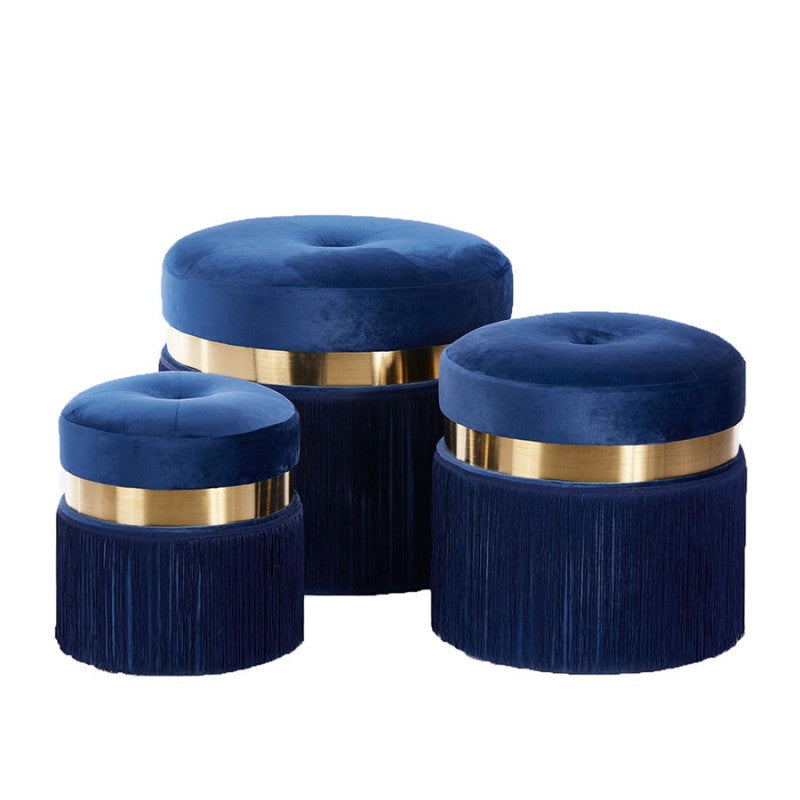 Set Pouf “ELITE” (3pz) - BIONDI HOME