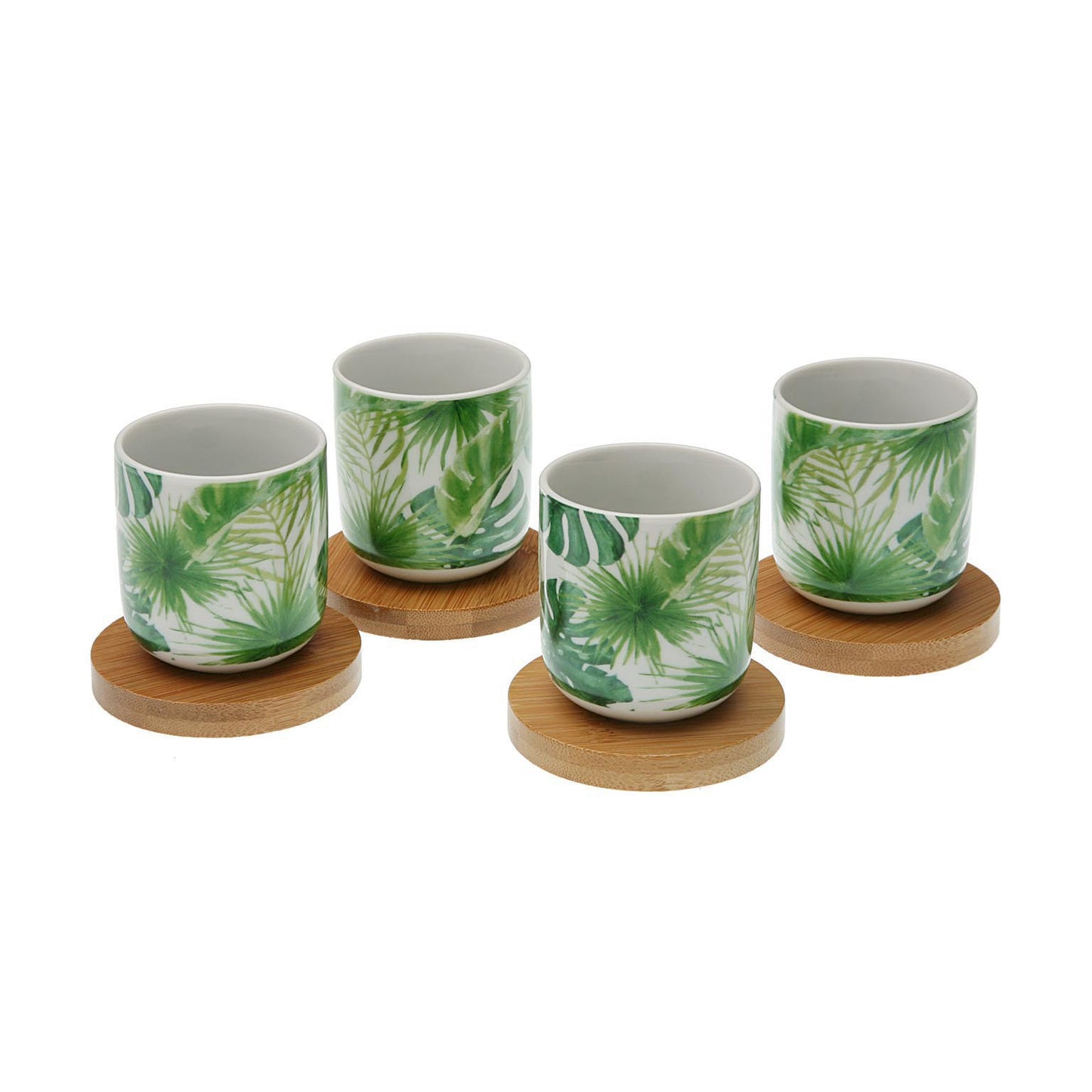 Tazzina “AFRICA” + Piattino Bamboo (4pz+4pz) - BIONDI HOME