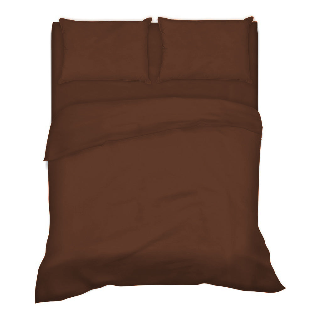 Completo Letto -CIOCCOLATO- 100% Cotone TOP QUALITY - BIONDI HOME