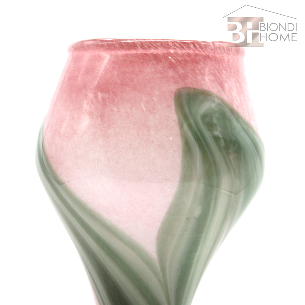 Vaso “TULIPANO ROSA e VERDE” - BIONDI HOME