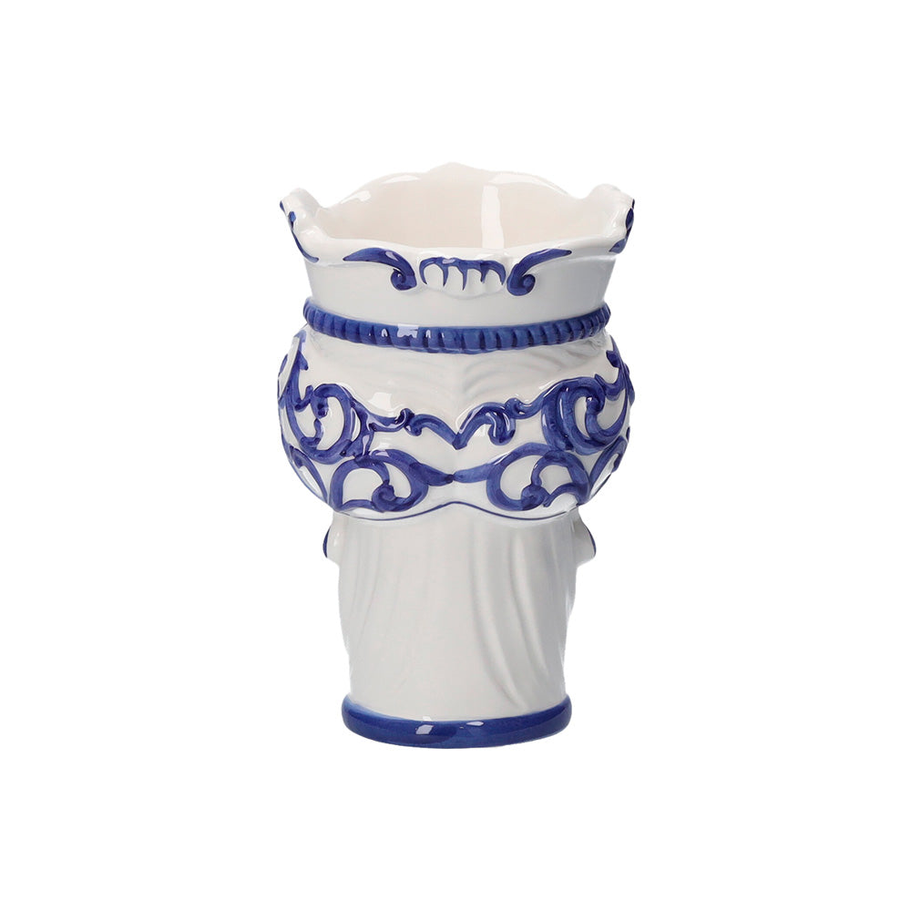 Vaso "TESTA DI MORO BLU”