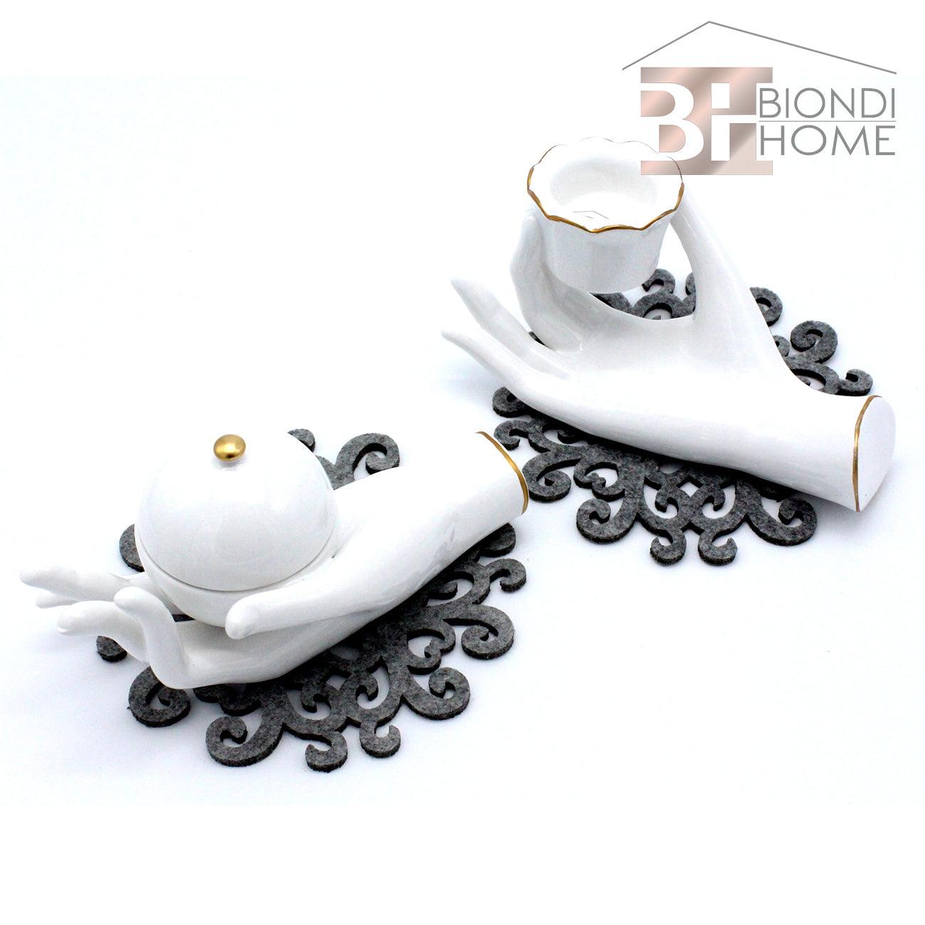 Portacandela “HAND” - BIONDI HOME