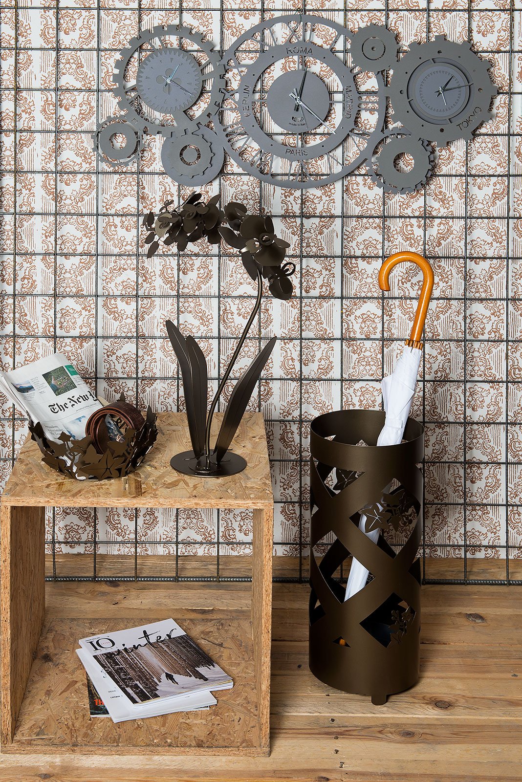 Orologio “FUSO MECCANO” 97x44cm - BIONDI HOME