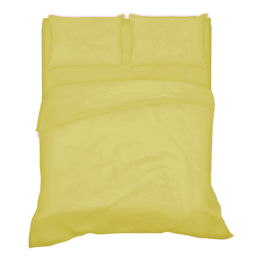Completo Letto -GIALLO- 100% Cotone TOP QUALITY - BIONDI HOME