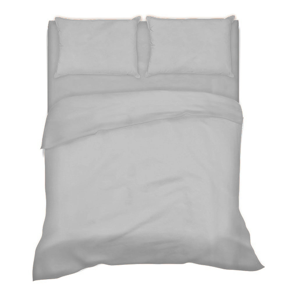 Completo Letto -GRIGIO- 100% Cotone TOP QUALITY - BIONDI HOME