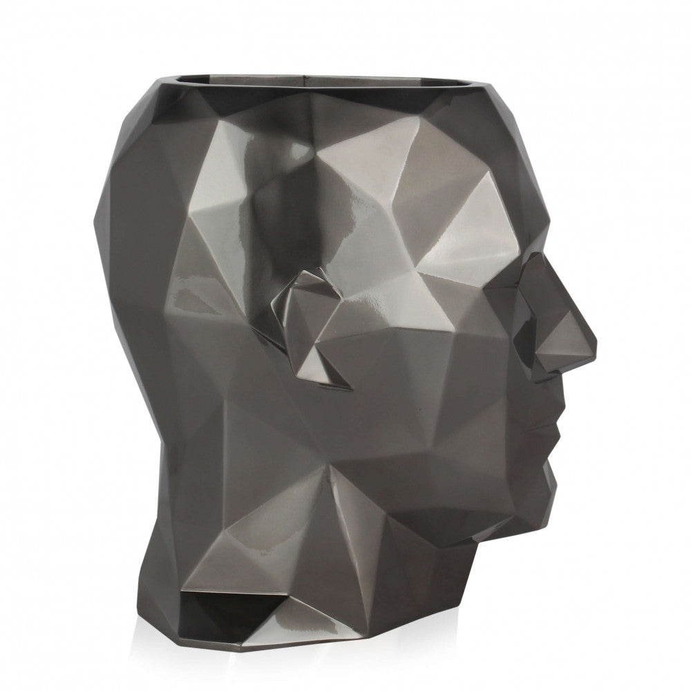 Vaso “UOMO” Effetto Metallo - BIONDI HOME