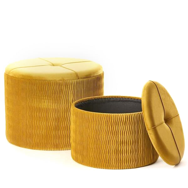 Set Pouf Contenitore “COCO’ BOX” (2pz) - BIONDI HOME