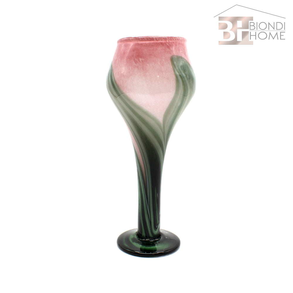 Vaso “TULIPANO ROSA e VERDE” - BIONDI HOME