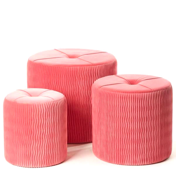 Set Pouf “COCO’” (3 pz) - BIONDI HOME