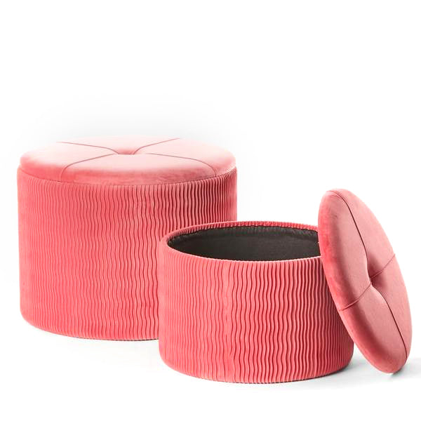 Set Pouf Contenitore “COCO’ BOX” (2pz) - BIONDI HOME