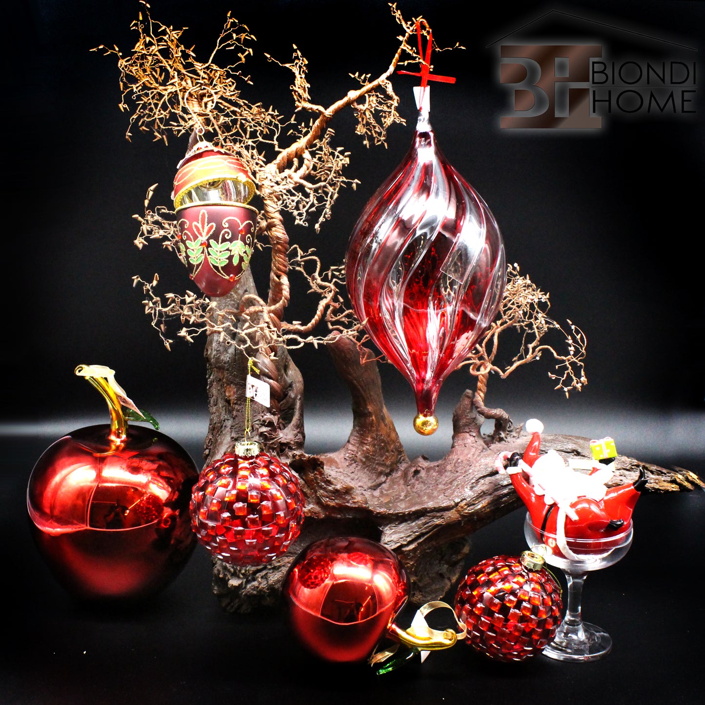 Pallina Natale “PASSIONE” (2pz) - BIONDI HOME