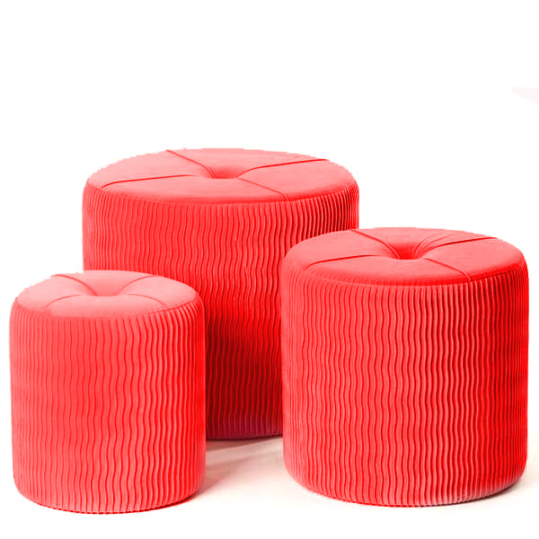 Set Pouf “COCO’” (3 pz) - BIONDI HOME