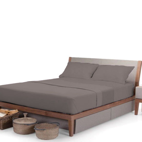 Completo Letto -TORTORA- 100% Cotone (3 misure) - BIONDI HOME