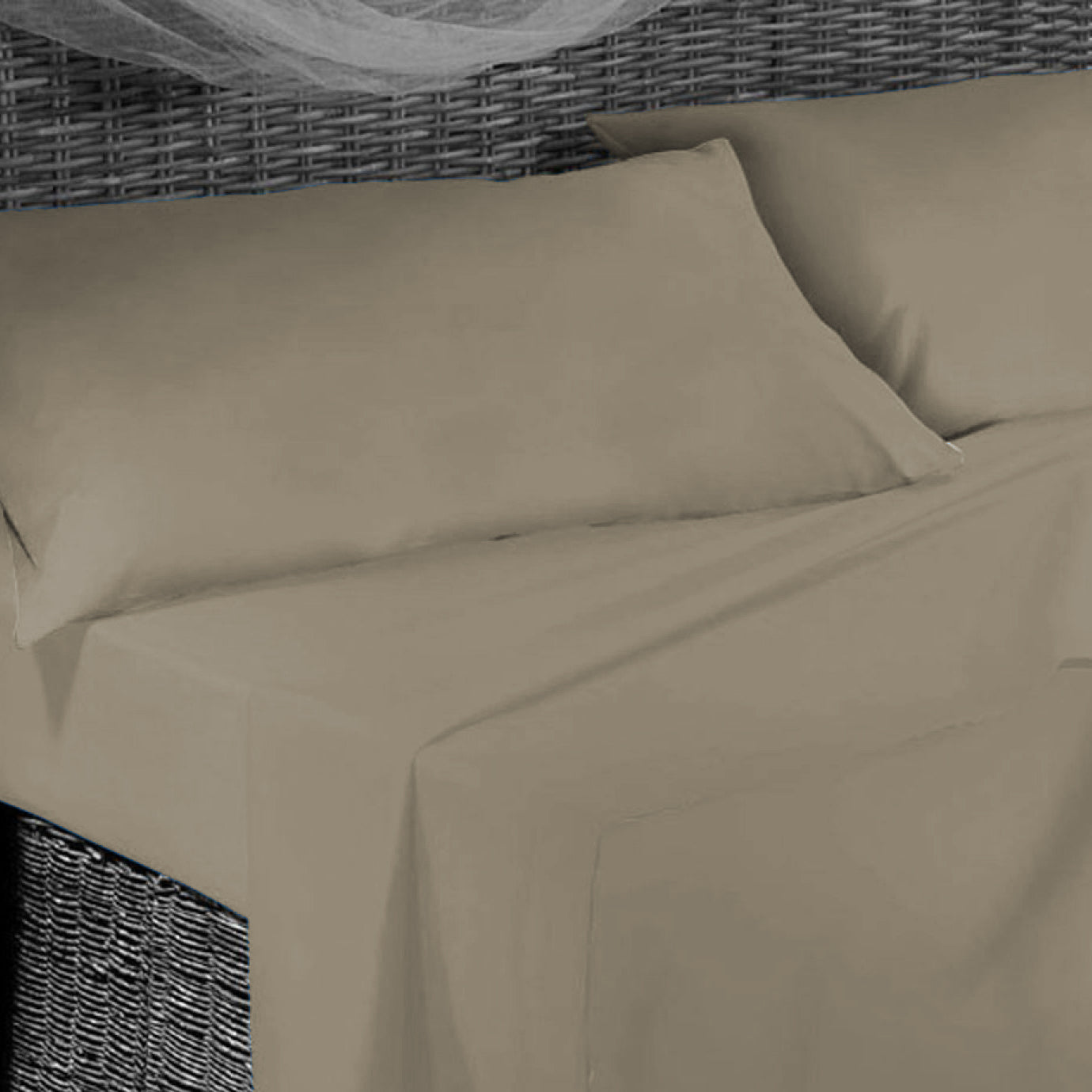 Completo Letto -TORTORA- Microfibra - BIONDI HOME