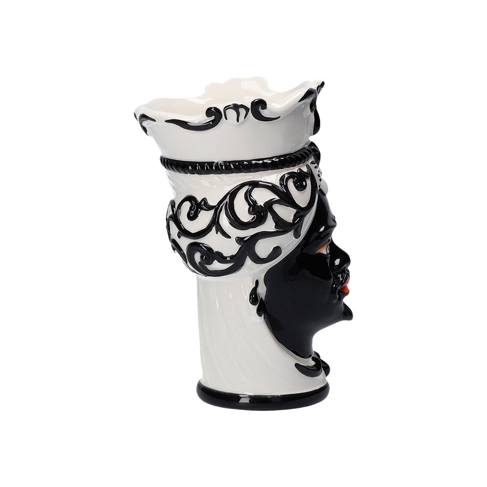 Vaso "TESTA DI MORO NERO”