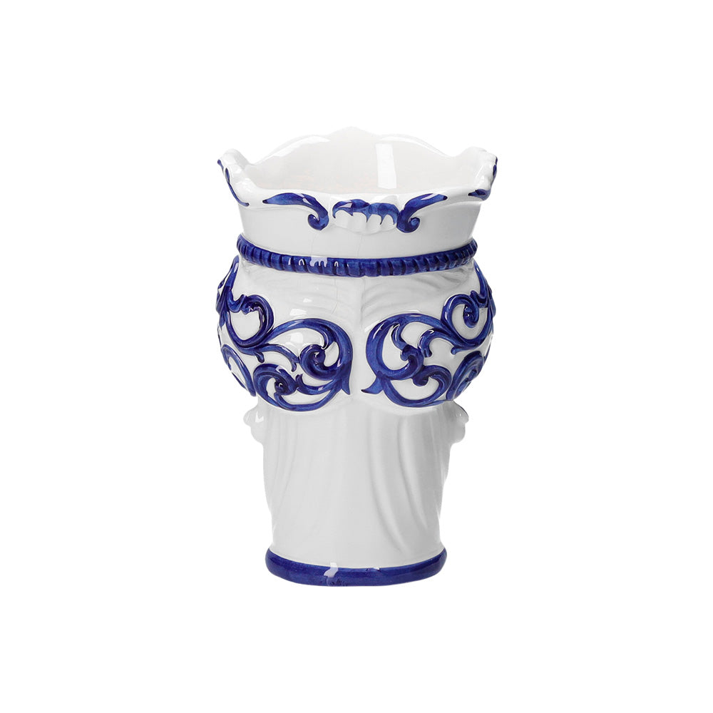 Vaso "TESTA DI MORO BLU”
