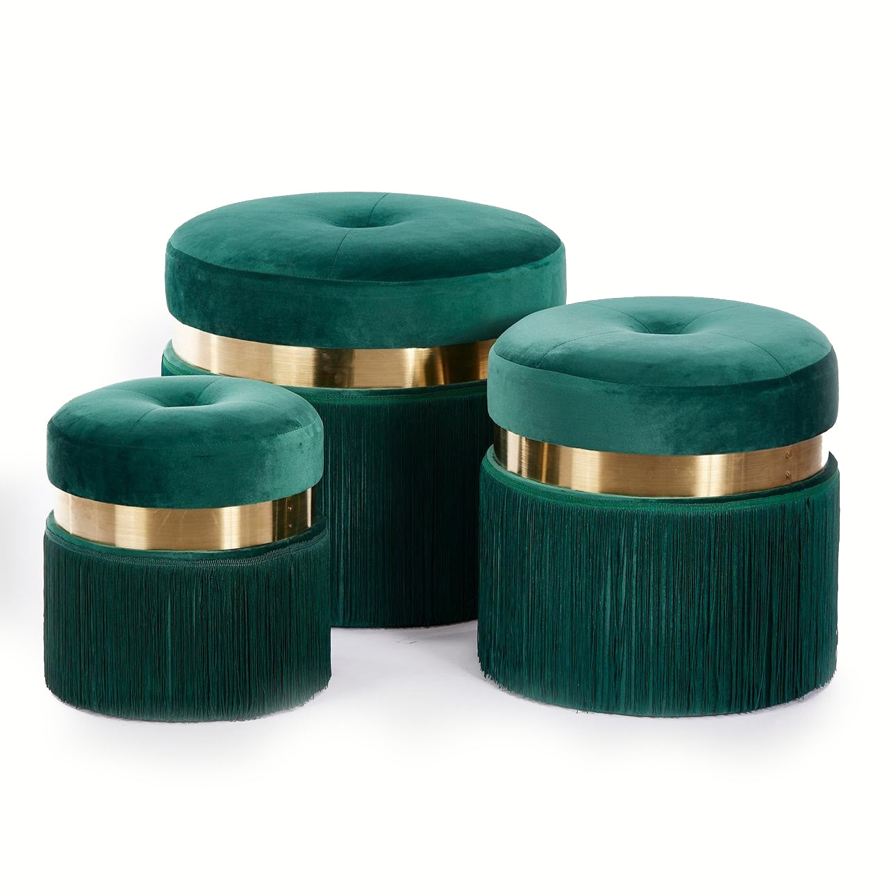 Set Pouf “ELITE” (3pz) - BIONDI HOME