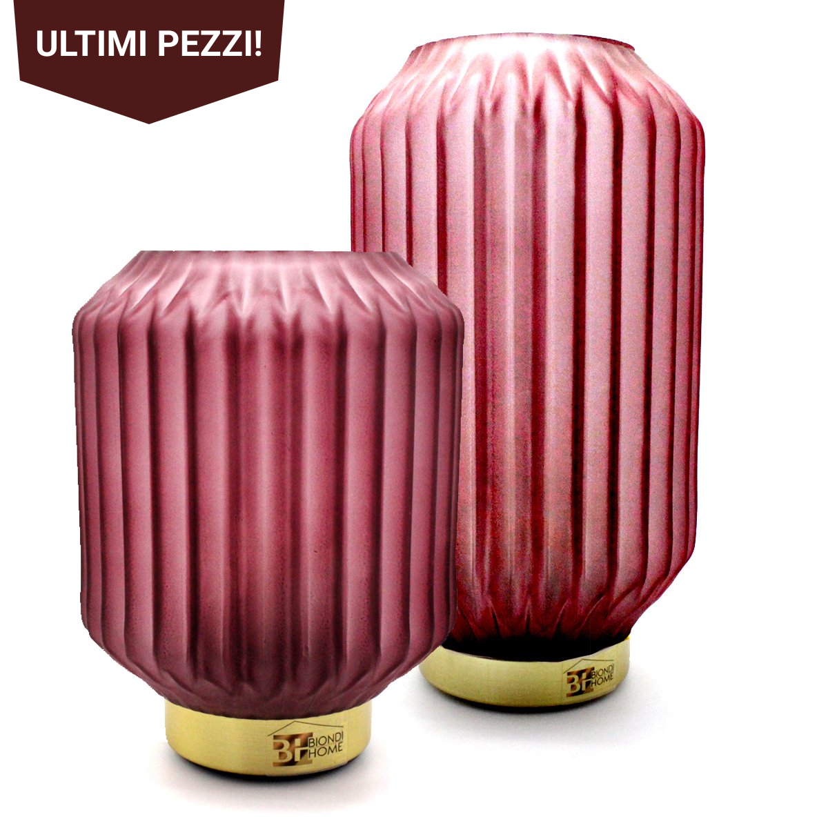 Lampada “ROMANTICA” Rosa 3 - BIONDI HOME