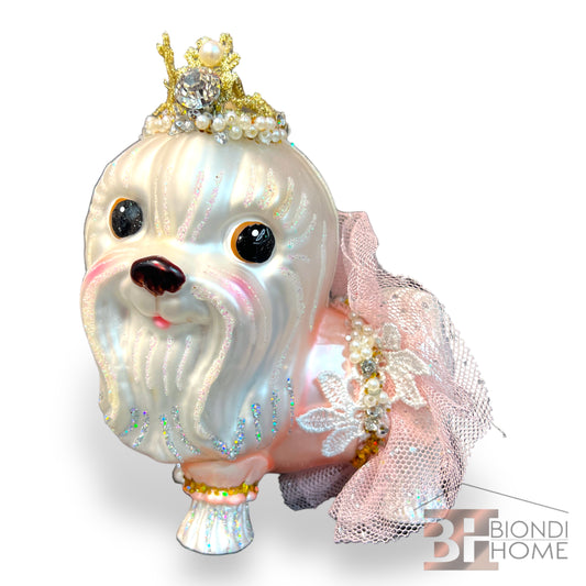 Decoro “MALTESE PRINCESS” in Vetro