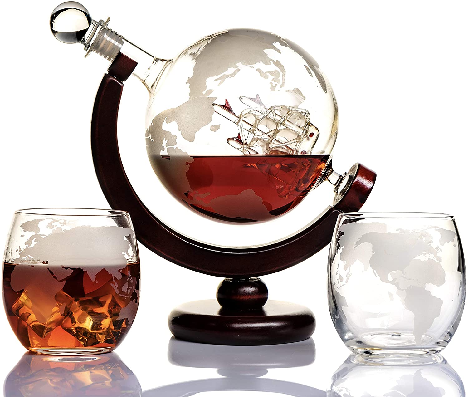 Decanter “MONDO” + Bicchieri - BIONDI HOME
