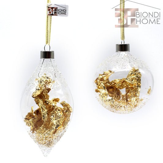 Palline Natale “CHIC” (2pz) - BIONDI HOME