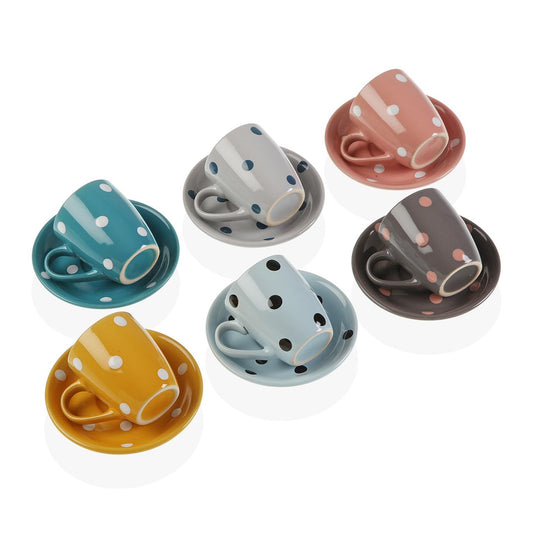 Tazzina Caffè + Piattino “POIS” (6pz + 6pz) - BIONDI HOME