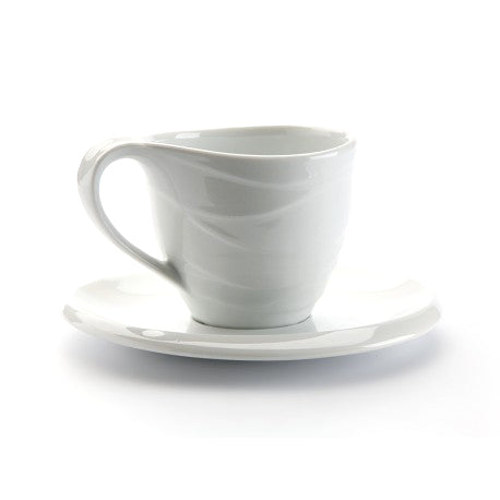 Tazza Cappuccino + Piattino “WAVE” (2pz + 2pz) - BIONDI HOME