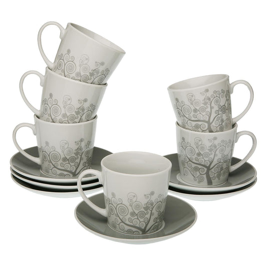 Tazza Cappuccino “RICAMO” (2pz+2pz) - BIONDI HOME