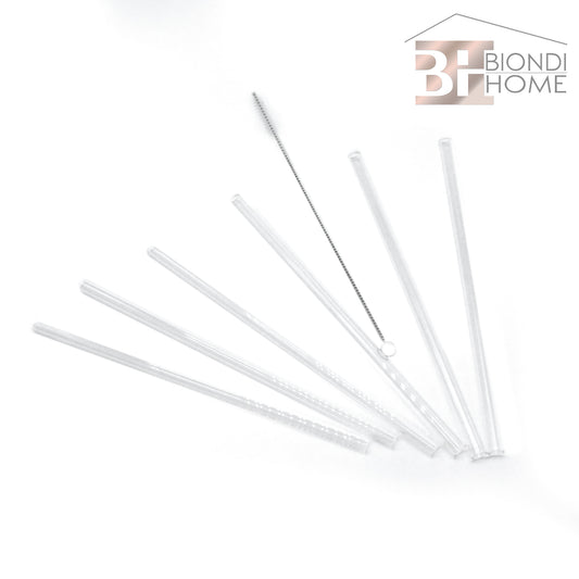 Cannuccia Vetro “SLURP” (6pz) - BIONDI HOME