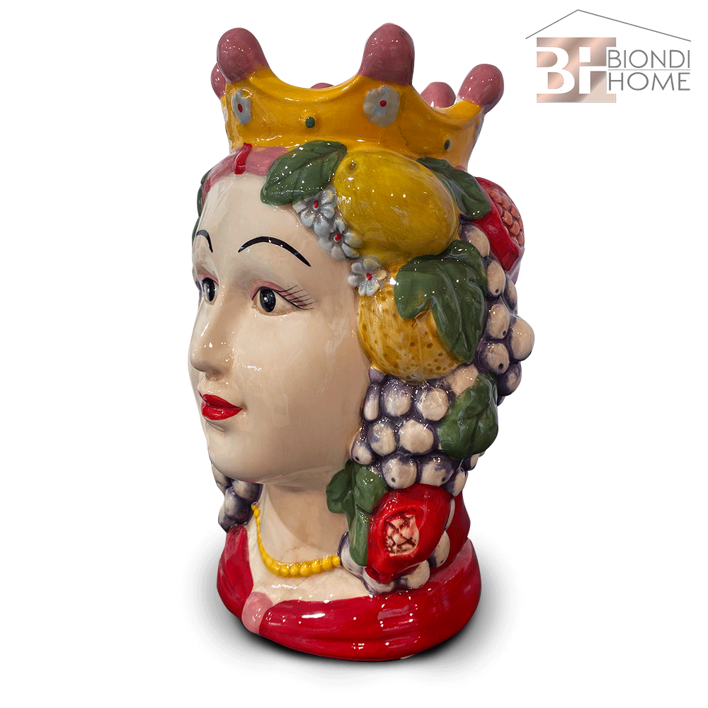 Vaso “TESTA SICILY CON UVA”