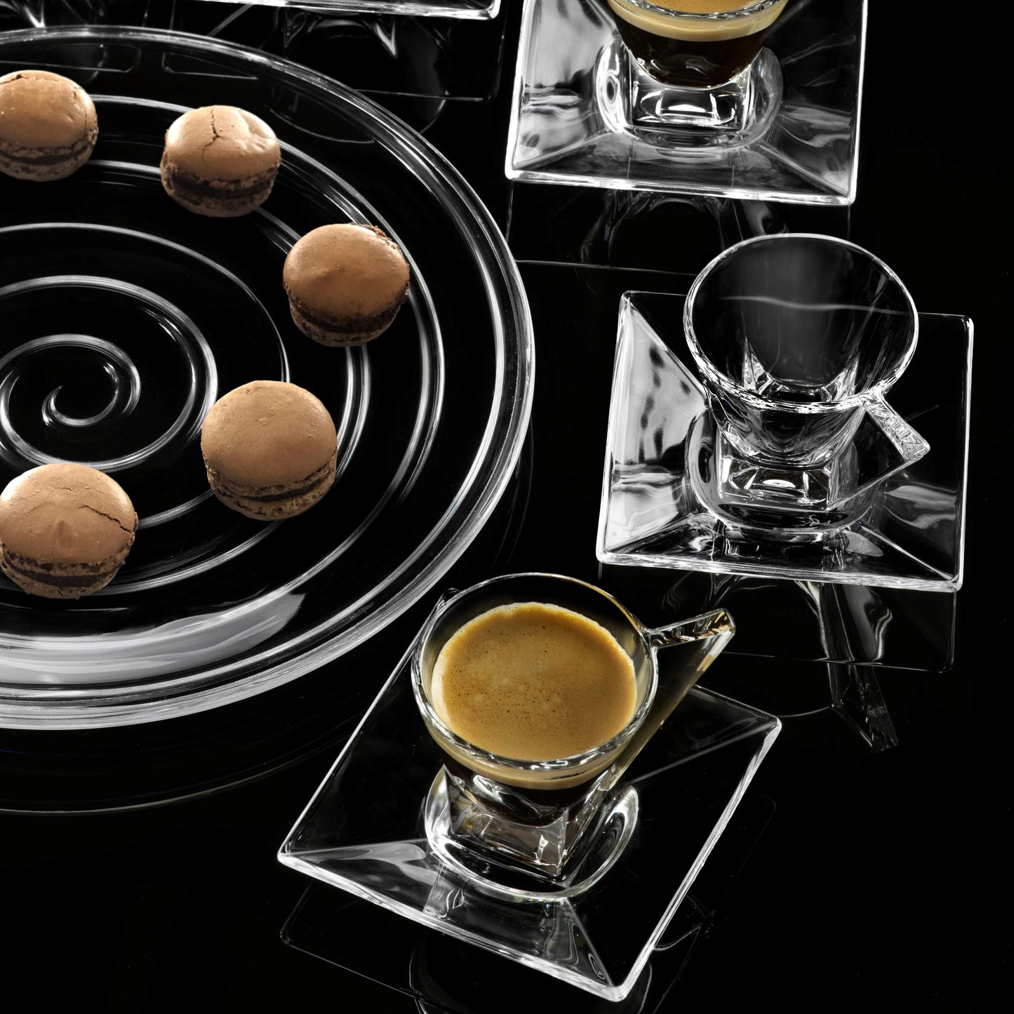 Tazzina Caffè + Piattino “ANGLE” (6pz + 6pz) - BIONDI HOME