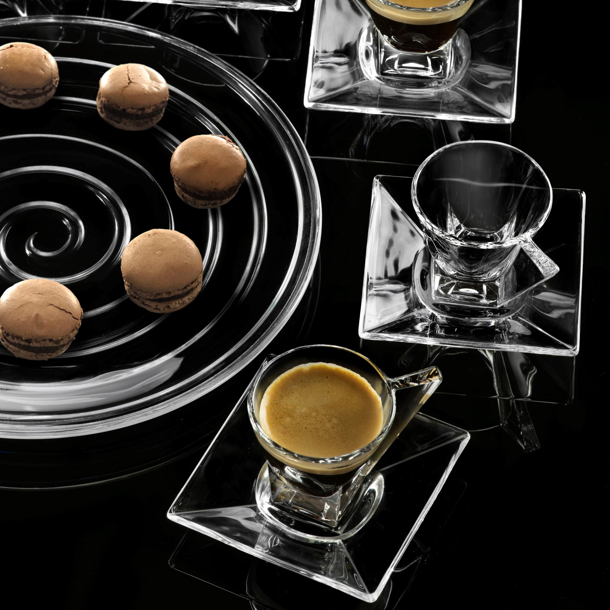 Tazzina Caffè + Piattino “ANGLE” (6pz + 6pz) - BIONDI HOME